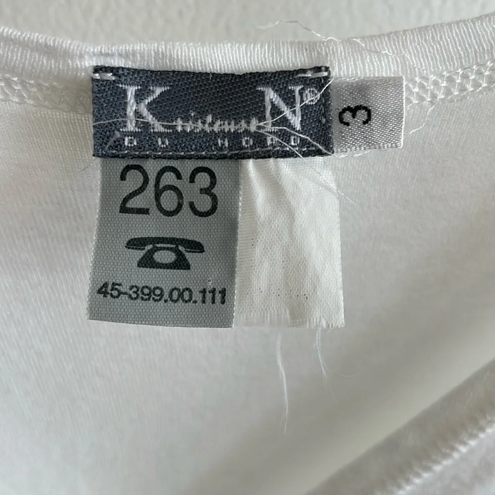 Vintage Kristensen Du Nord White Dress Boho Gypset vibes - Picture 2 of 6